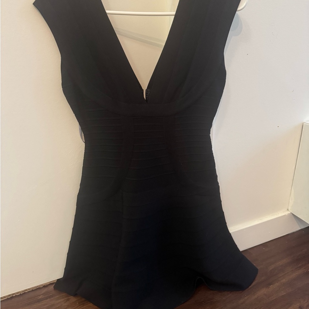 Herve Leger Black Bandage Dress